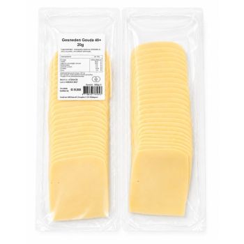 Sliced young mature cheese - 1 KG