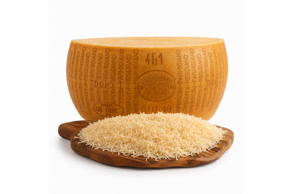 Parmesan Parmigiano Reggiano geraspt