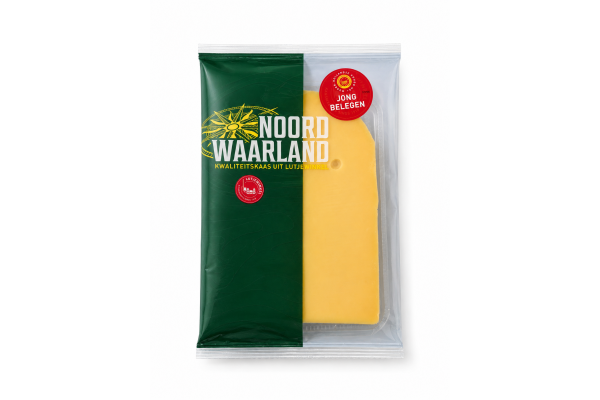 Sliced young matured cheese