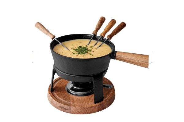 Fondueset Pro L- Luxe gietijzeren kaasfondue - 1,8 L